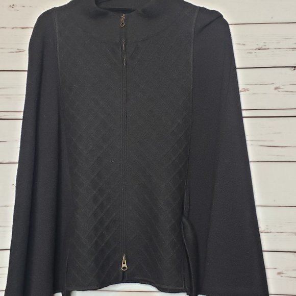 Beyond Threads Black Alpaca Wool Blend Cape - Picture 13 of 14